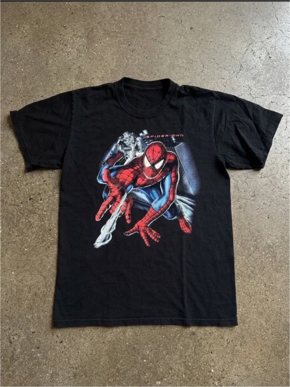 Black Spider-Man Graphic Tee - Men's Short Sleeve Shirt